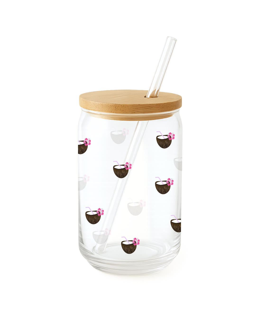 The Coco Hibiscus Glass - Verre Premium